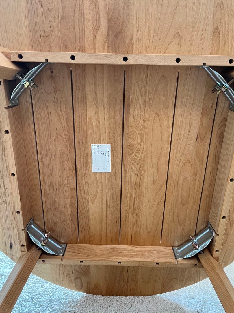 モモナチュラル　円形ダイニングテーブル 直径950mm