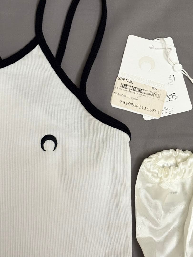 MARINE SERRE ホワイト タンクトップ XS