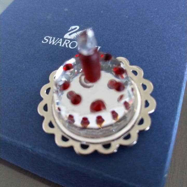 SWAROVSKI クリスタル ケーキ型 装飾品⭐︎お買い上証明書付き