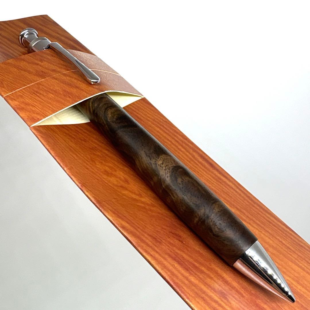 新品即発送 工房楔 ペンシル楔 黒檀 こぶ杢 シャーペン ①