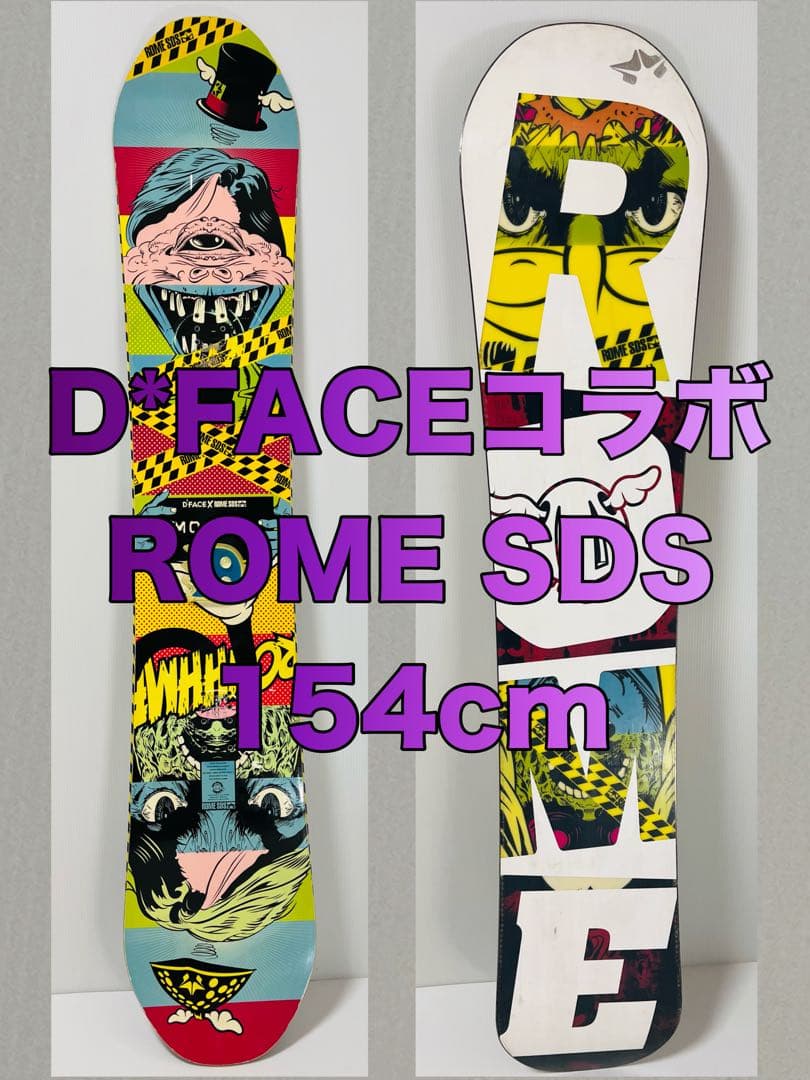 希少 入手困難 D*FACE コラボ ROME SDS スノーボード アート