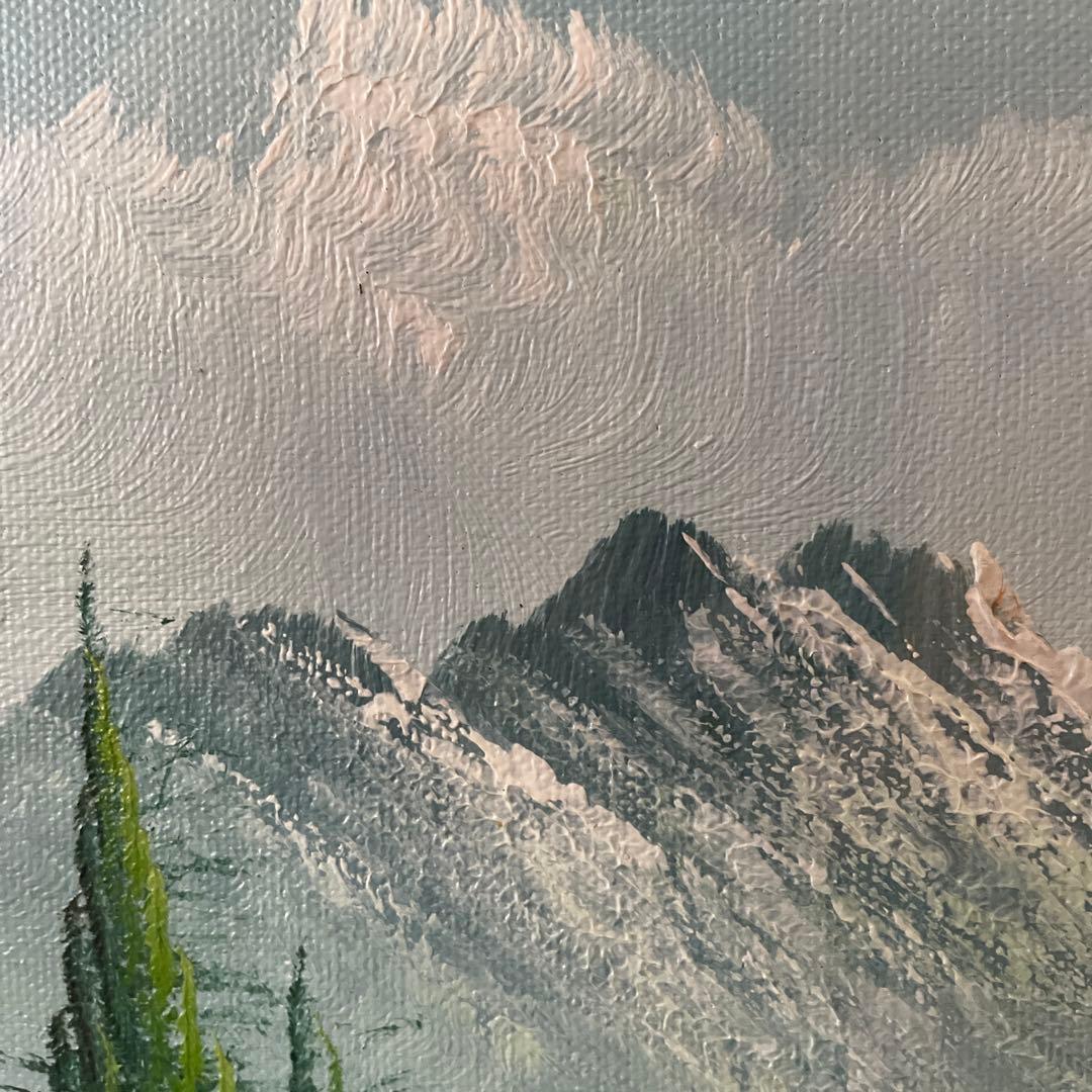 風景油絵　額56×47×4.5cm お値下げ交渉してください。アンティーク