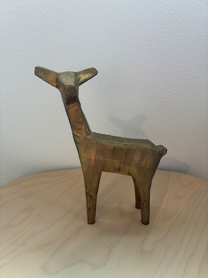 AJI PROJECTとりプルポ鹿の像ウッデンドールズNo.9 アート3点セット