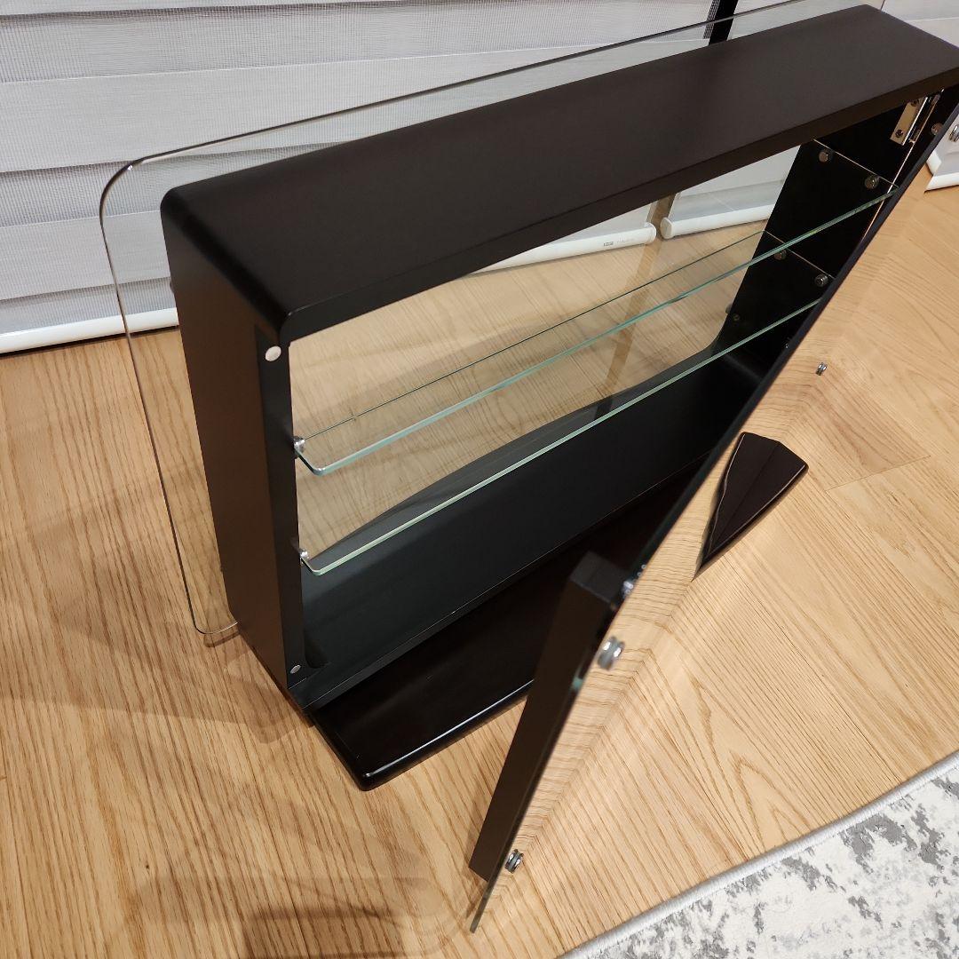 塩川光明堂★コレクションケース★カルトーネ★ダークブラウン★飾り棚★ガラスケース