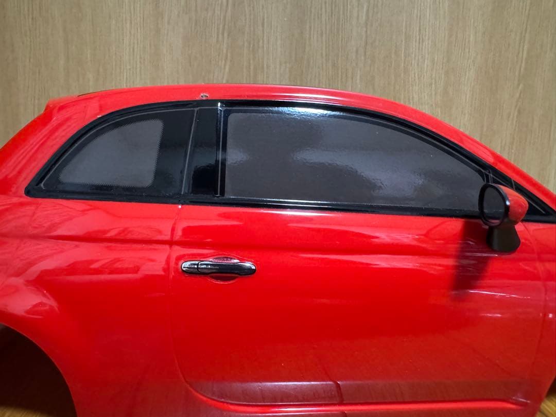 FIAT500 タミヤアフターパーツ 完成品 スペアボディ Mシャーシ用