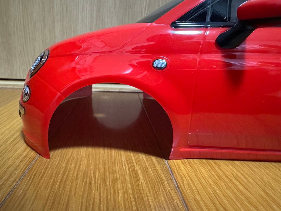 FIAT500 タミヤアフターパーツ 完成品 スペアボディ Mシャーシ用