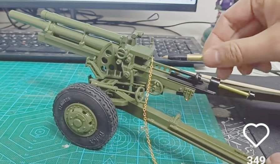 1/16スケール　手作　米軍105榴弾砲模型レプリカ　新品