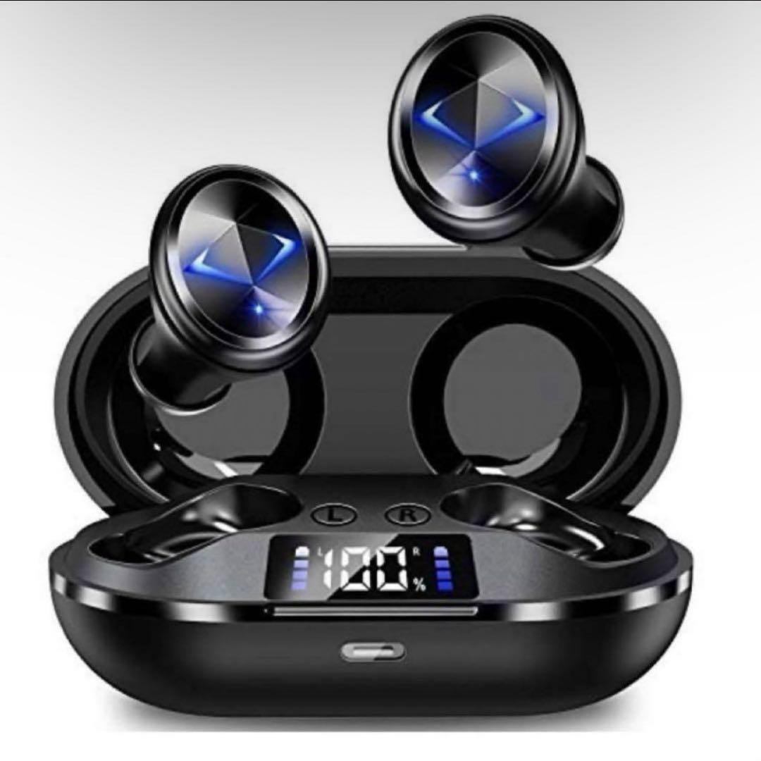 SUTOMO ワイヤレスイヤホン Bluetooth ブラック