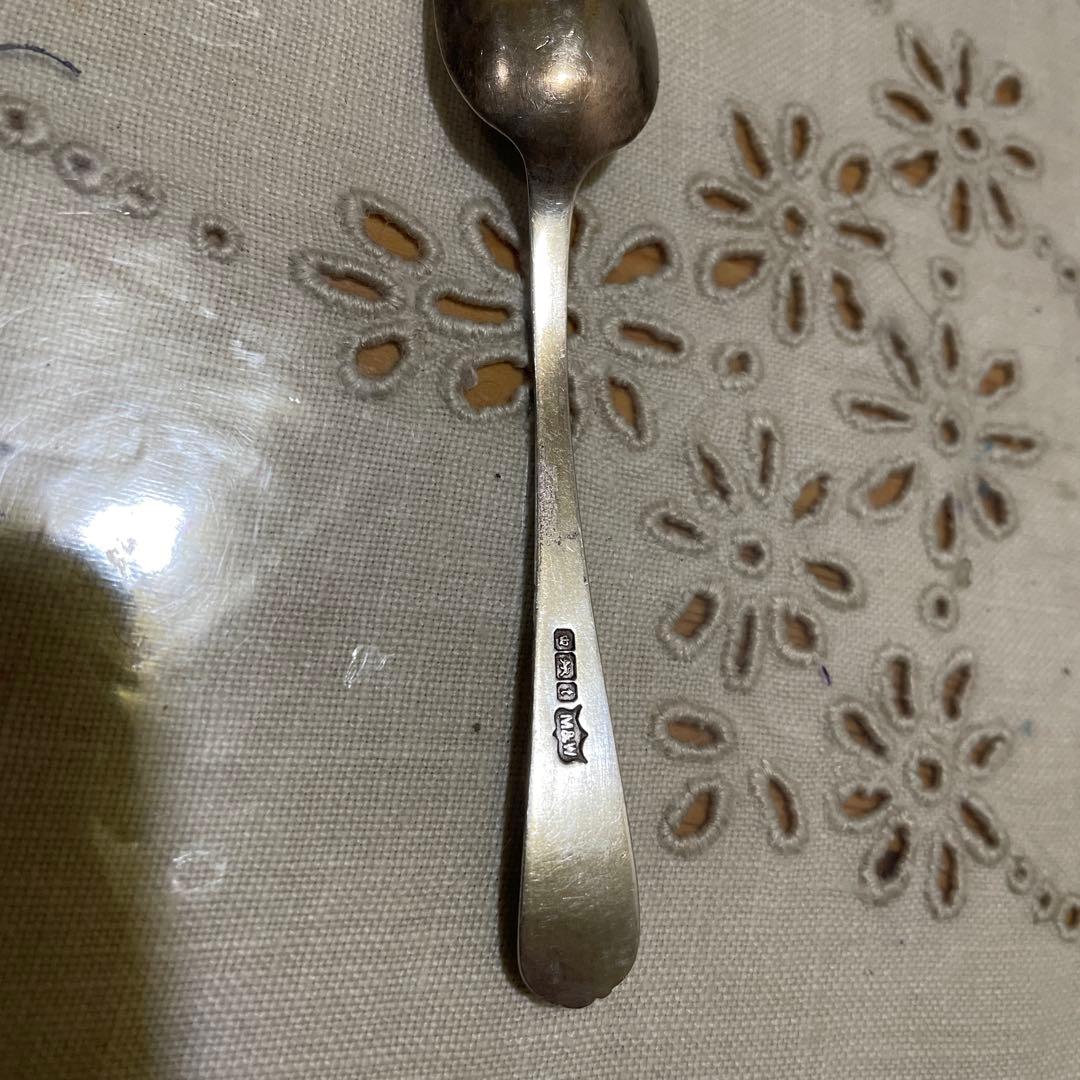 664シルバー製シルバープレート装飾スプーン4本セットイギリス