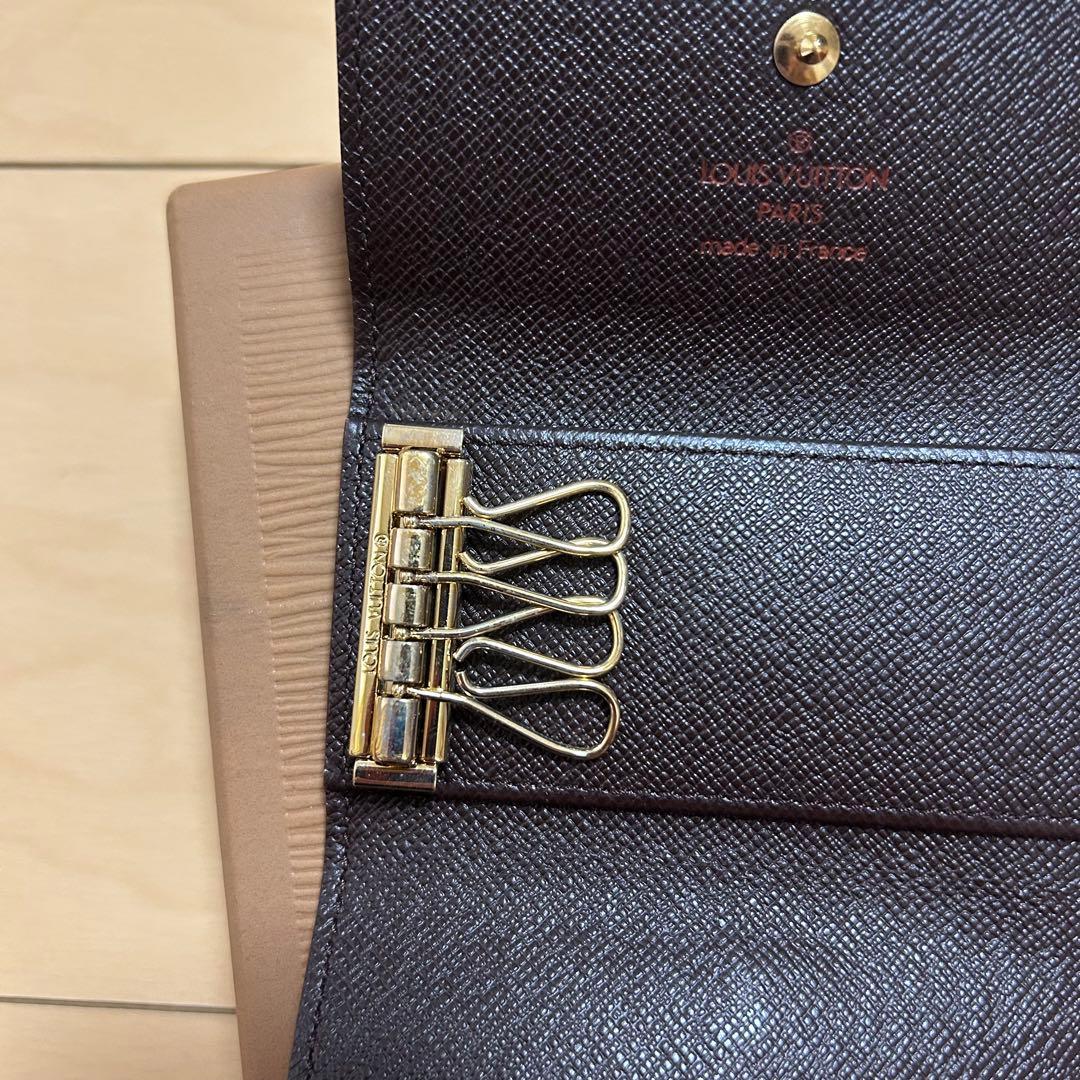 LOUIS VUITTON 4連キーケース ダミエ ブラウン