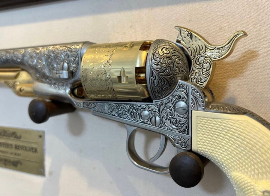 フランクリンミント　額付き カスター将軍のレボルバー