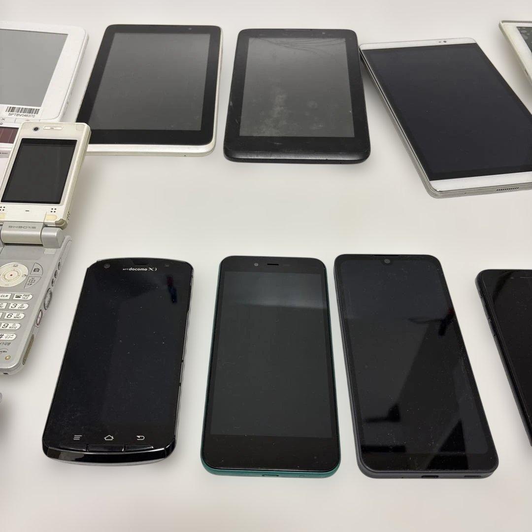 【現状品】携帯電話 iPhone スマホ タブレットなど 14点まとめ 部品取り