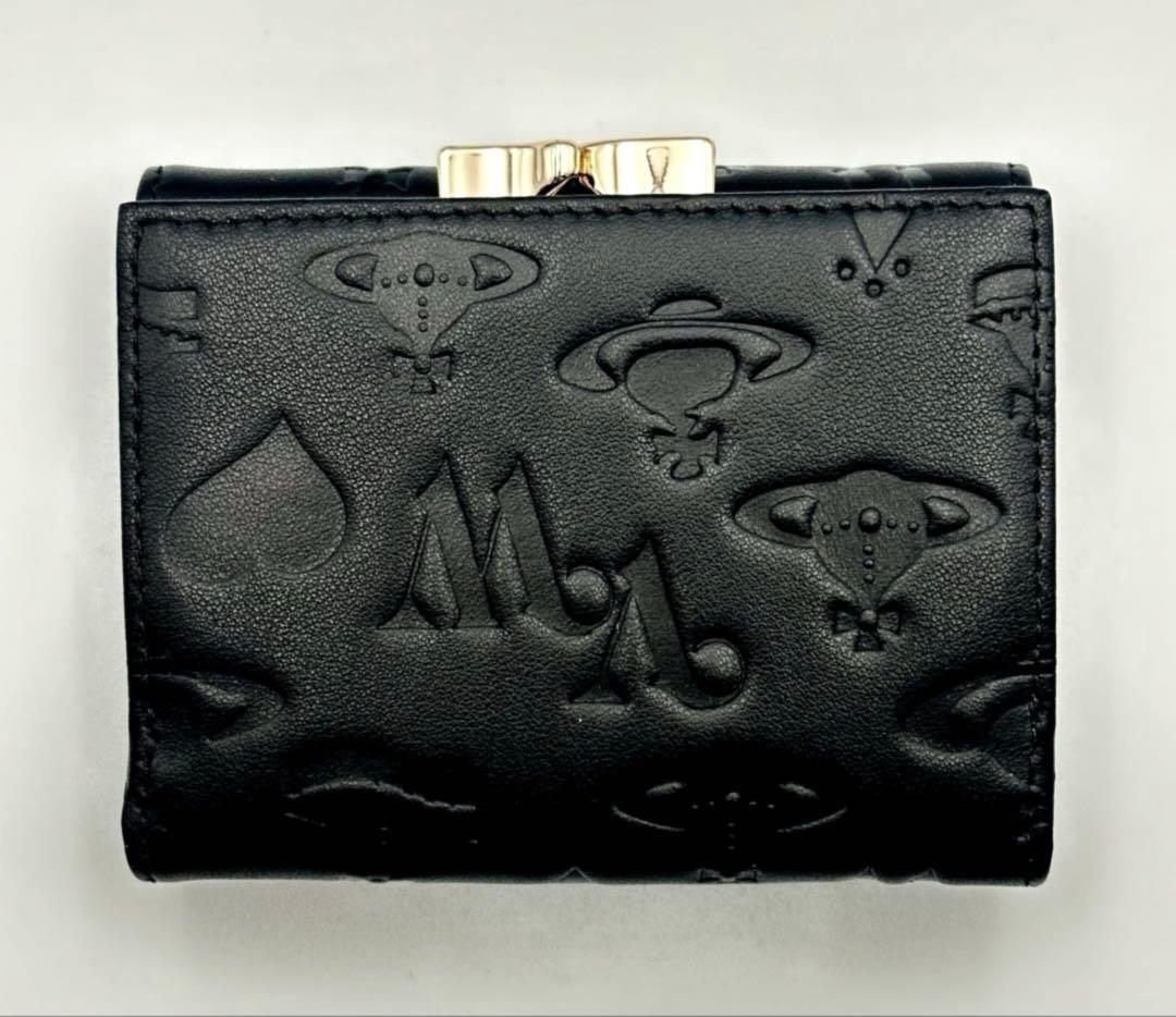 【♡新品✦人気♡】Vivienne Westwood 三つ折り財布 ブラック/黒