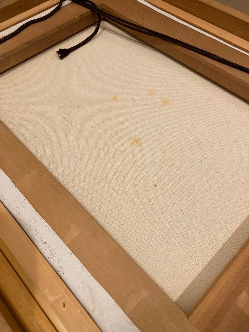 油彩画 街の風景 木製フレーム付きパリー モンマルトルの丘 カーン フランス