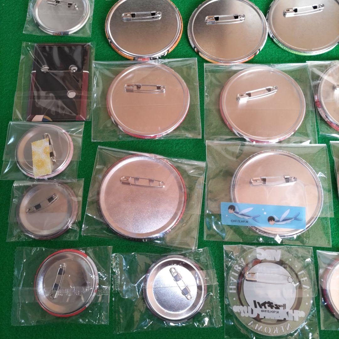 ④② ハイキュー　日向　影山　月島　西谷夕　及川　黒尾　研磨　天童覚　缶バッジ