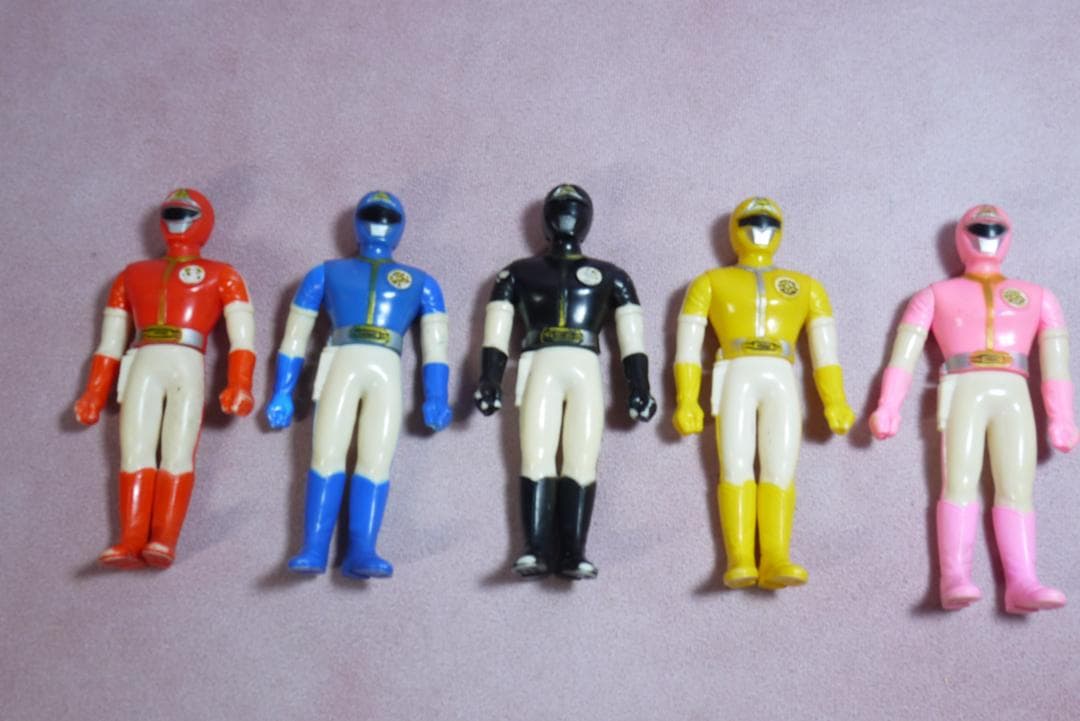 ポピー　スーパー戦隊　ダイナマン　5体　ソフビ