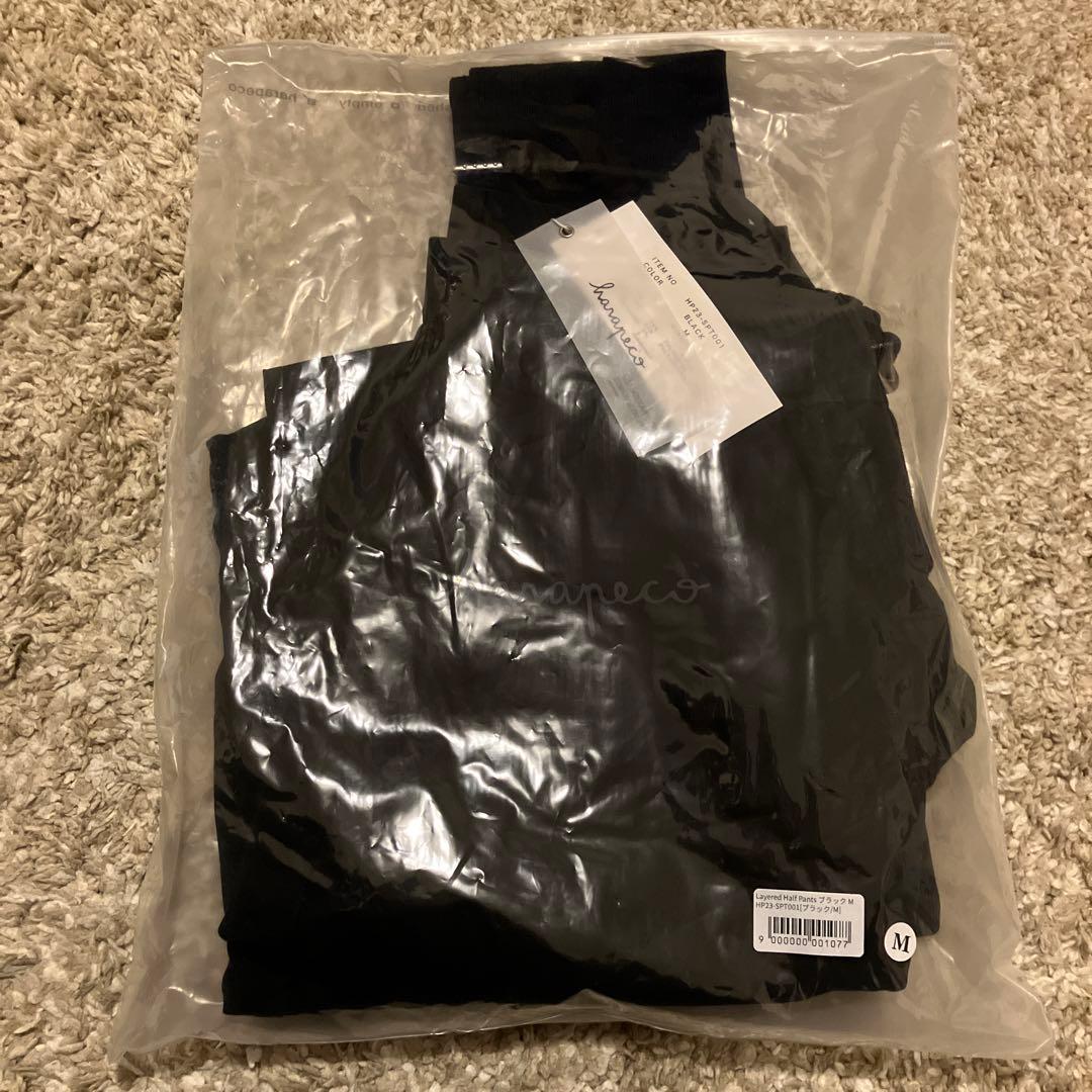 ミュージシャン harapeco Layered Half Pants-Black