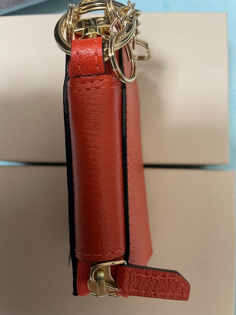 L’arcobaleno 新品 スマートキーケース ORANGE* BEIGE