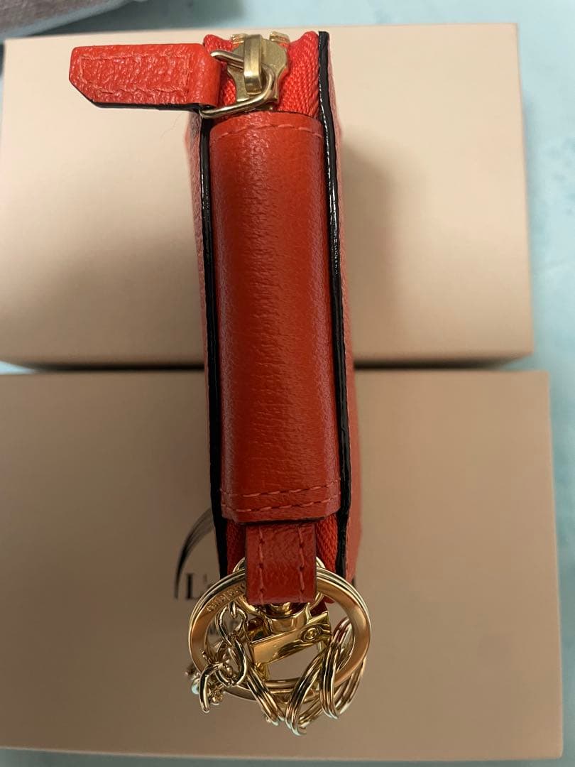 L’arcobaleno 新品 スマートキーケース ORANGE* BEIGE