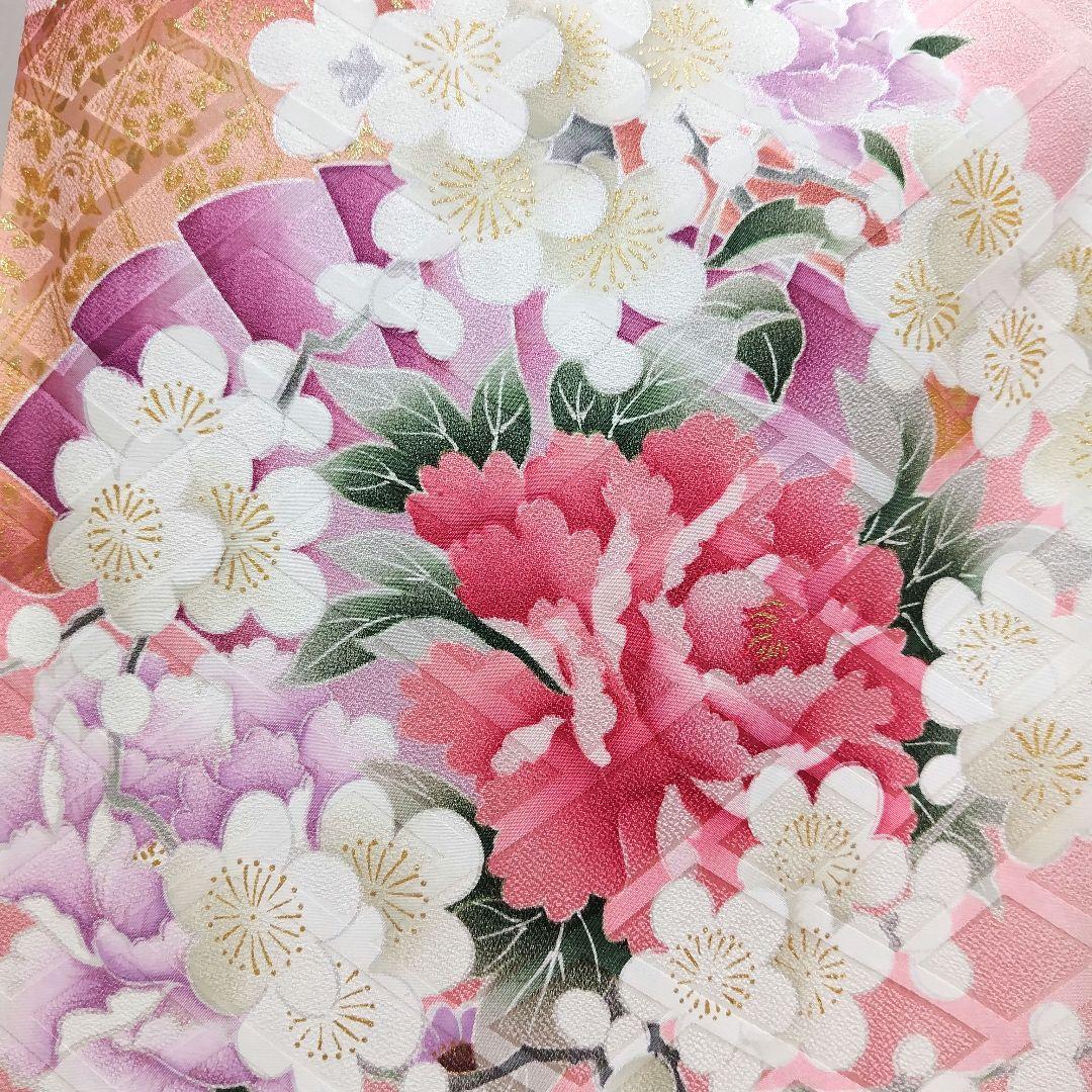 振袖フルセット(8点)・成人式・落款有り・作家物・くすみ・ピンク・胴裏正絹