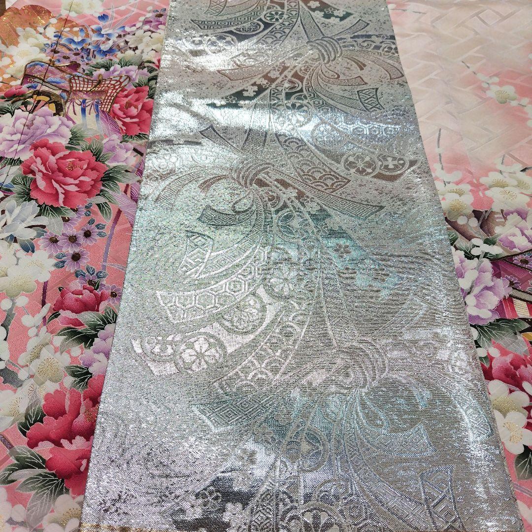 振袖フルセット(8点)・成人式・落款有り・作家物・くすみ・ピンク・胴裏正絹