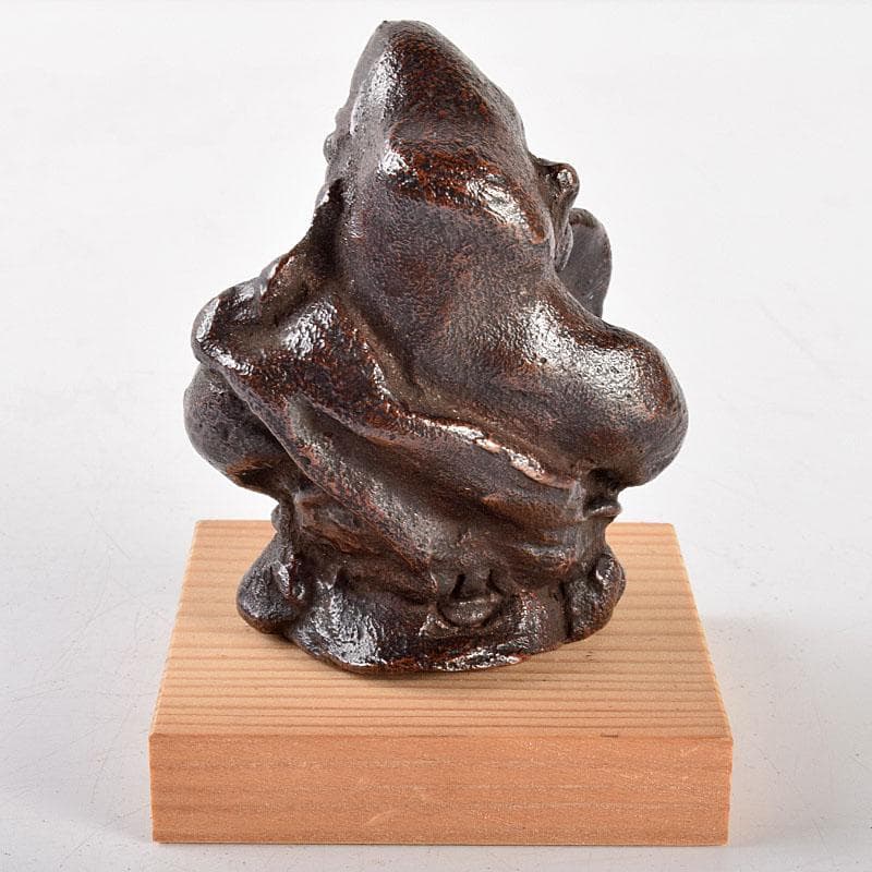 東大寺清水公照作　ブロンズ像　『雪山童子』　共箱　M　R4732