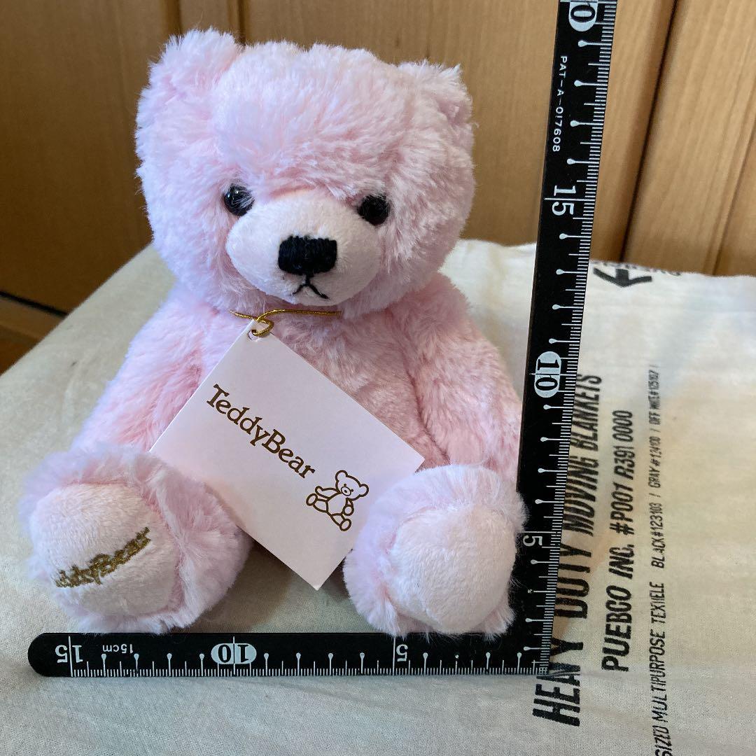 テディベア　ピンク　ぬいぐるみ　モコフワ　(株)シアーズ