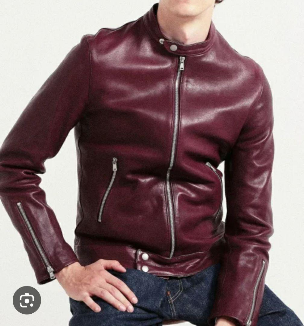 美品　ライダース　トゥモローランド　日本製　キュプラ　シングル　ラムレザー　鞣し