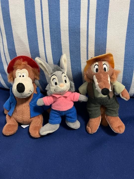 TDR TDL 南部の唄 ぬいぐるみストラップ うさぎどん くまどん きつねどん