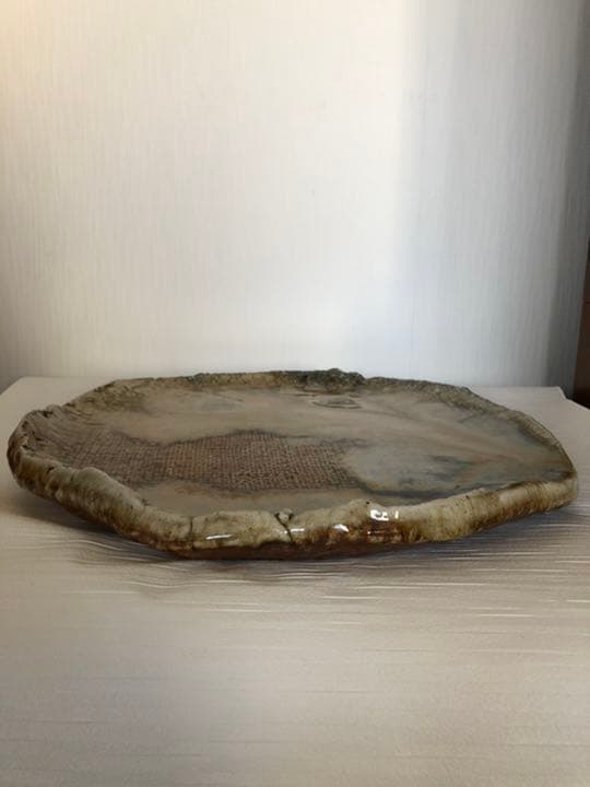 大皿　津軽烏城焼(津軽烏城焼)