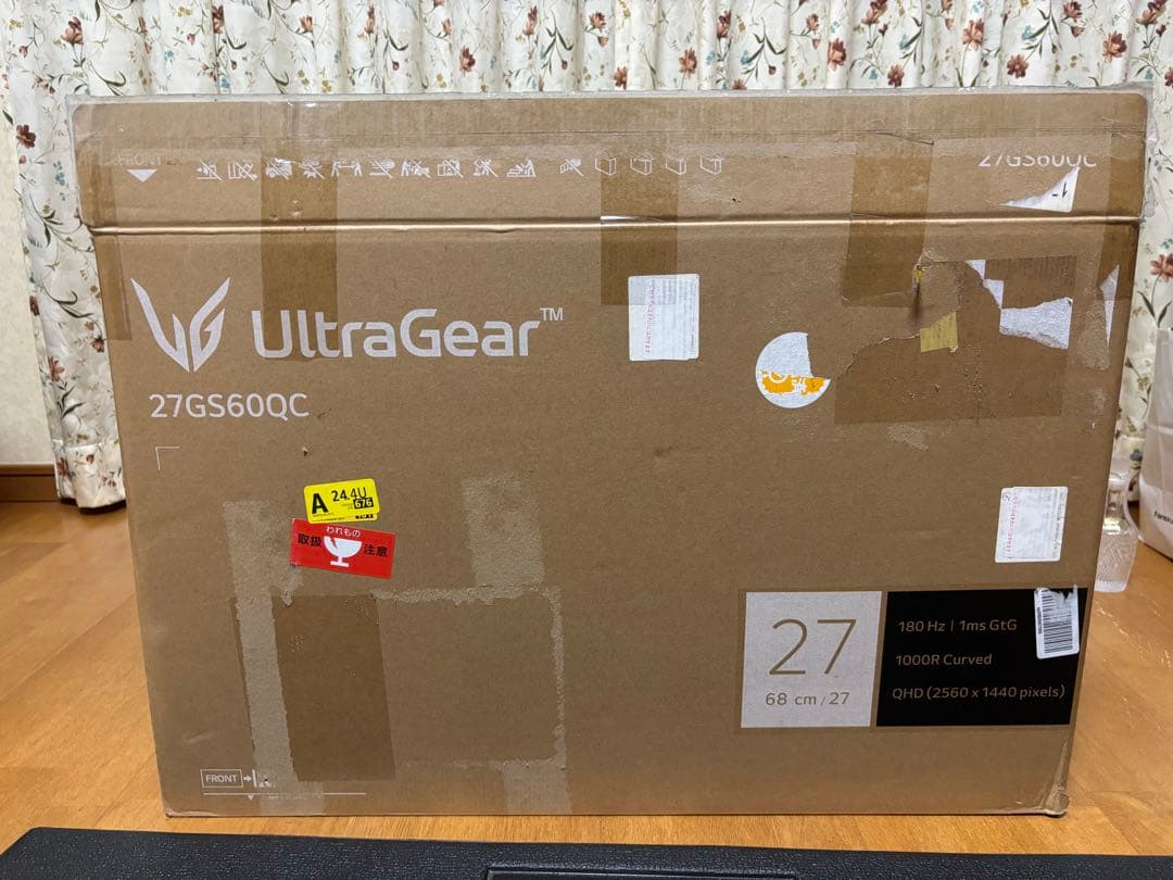 【山猫】LG ゲーミングモニター 27GS60QC-B