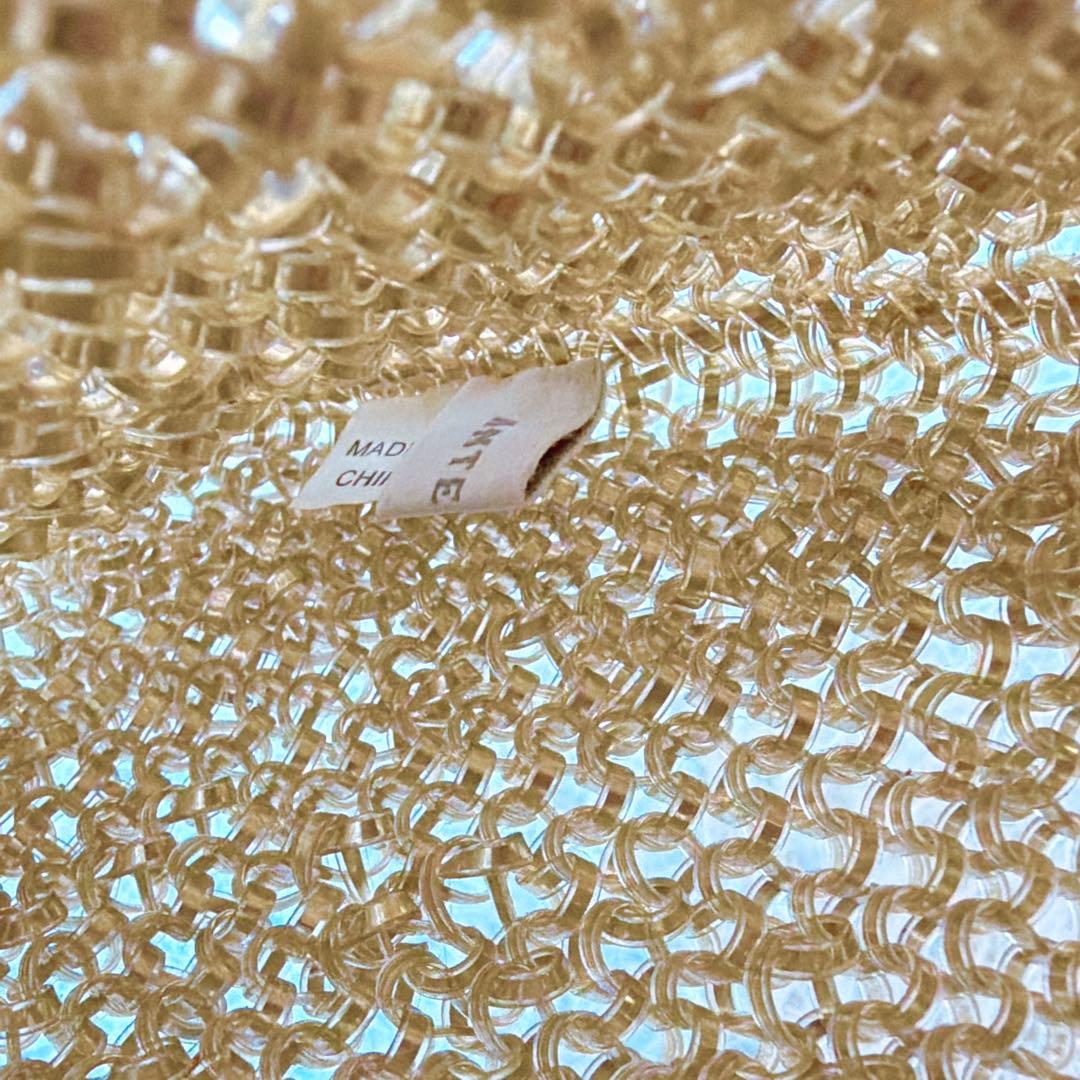 アンテプリマ　スクエアミディアム　シャンパンゴールド　チェーン　チャーム付き