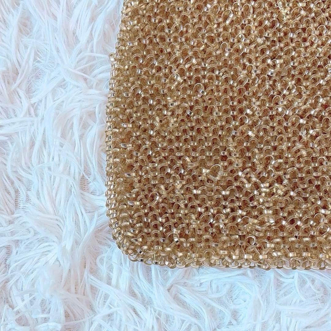 アンテプリマ　スクエアミディアム　シャンパンゴールド　チェーン　チャーム付き