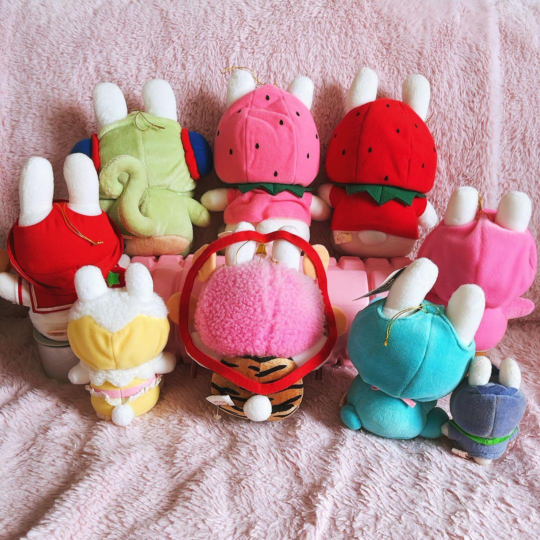 希少　平成レトロ　うさずきん　ぬいぐるみ 9体セット