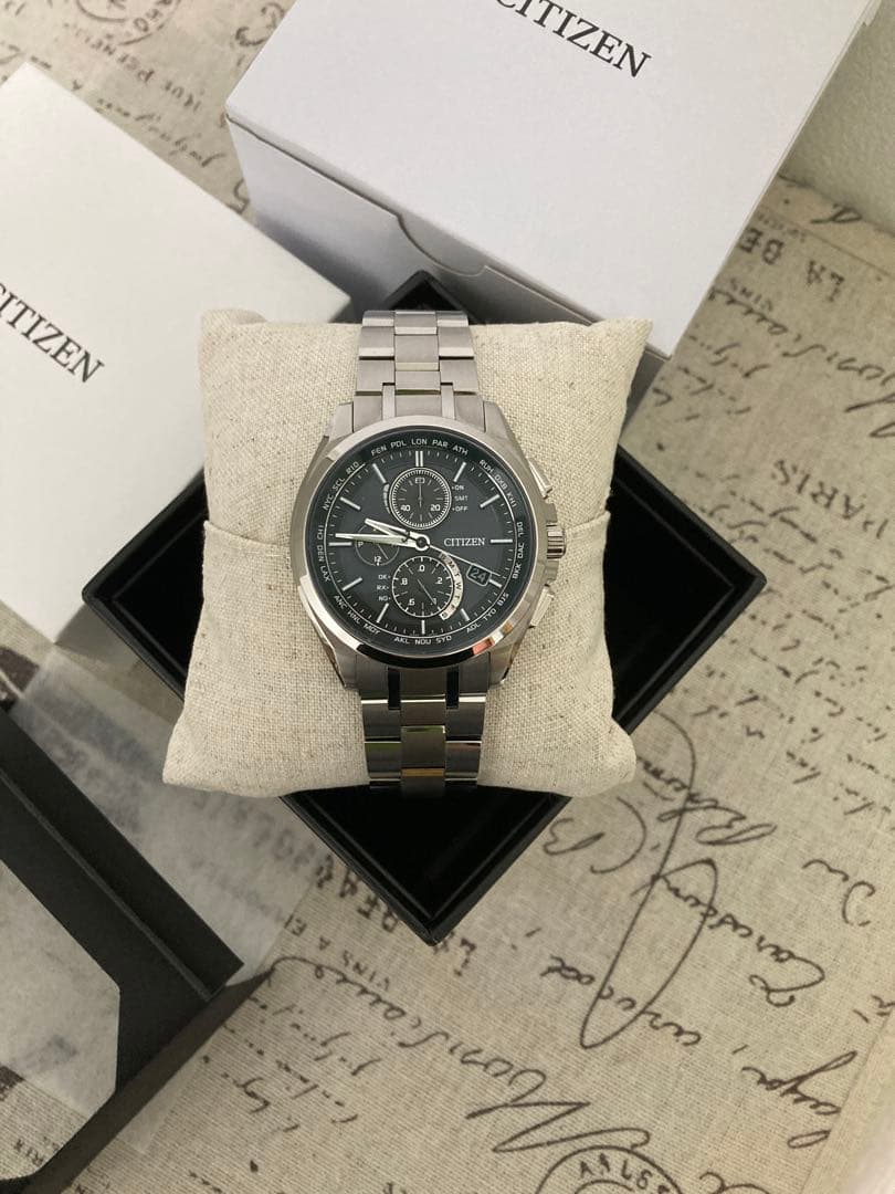 超美品！CITIZEN シチズン アテッサ チタン メンズ at8040-57e