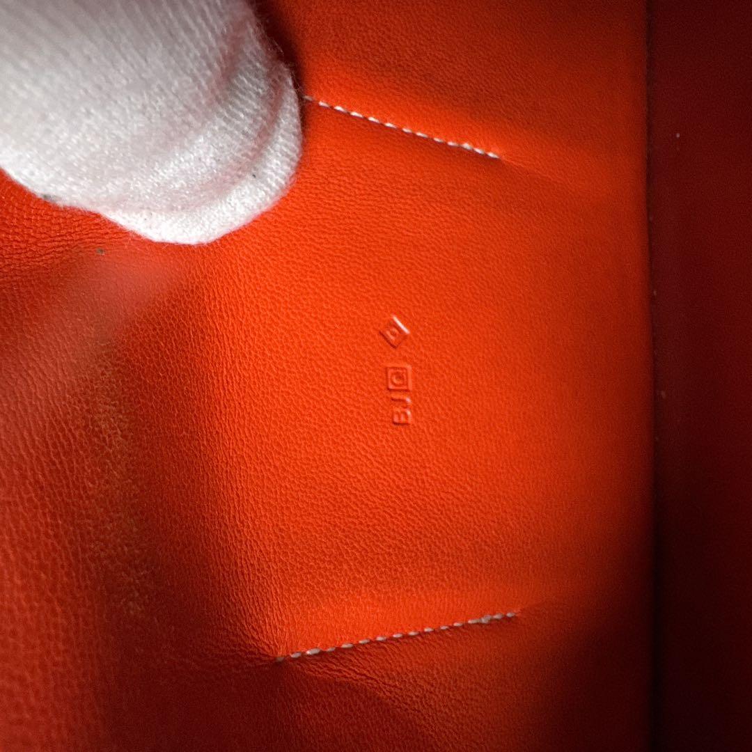 ゆう♤割引、様 HERMES ドゴン GM レッド レザー □Q刻印 エルメス