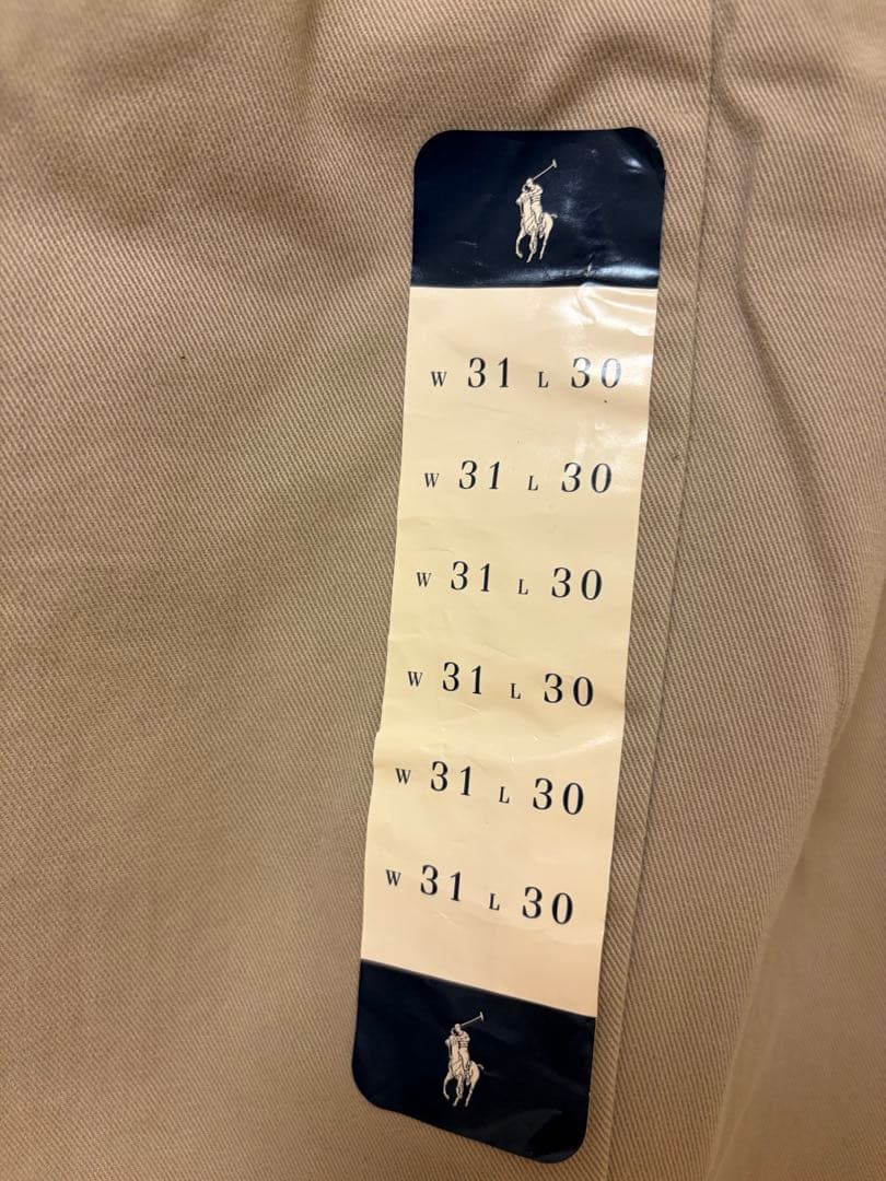 デッドストック 90s ラルフローレン ANDREW ポロチノ 31×30