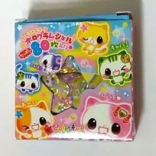 平成レトロ シール ホログラム フレークシール クーリア ネコ ホログラム レア