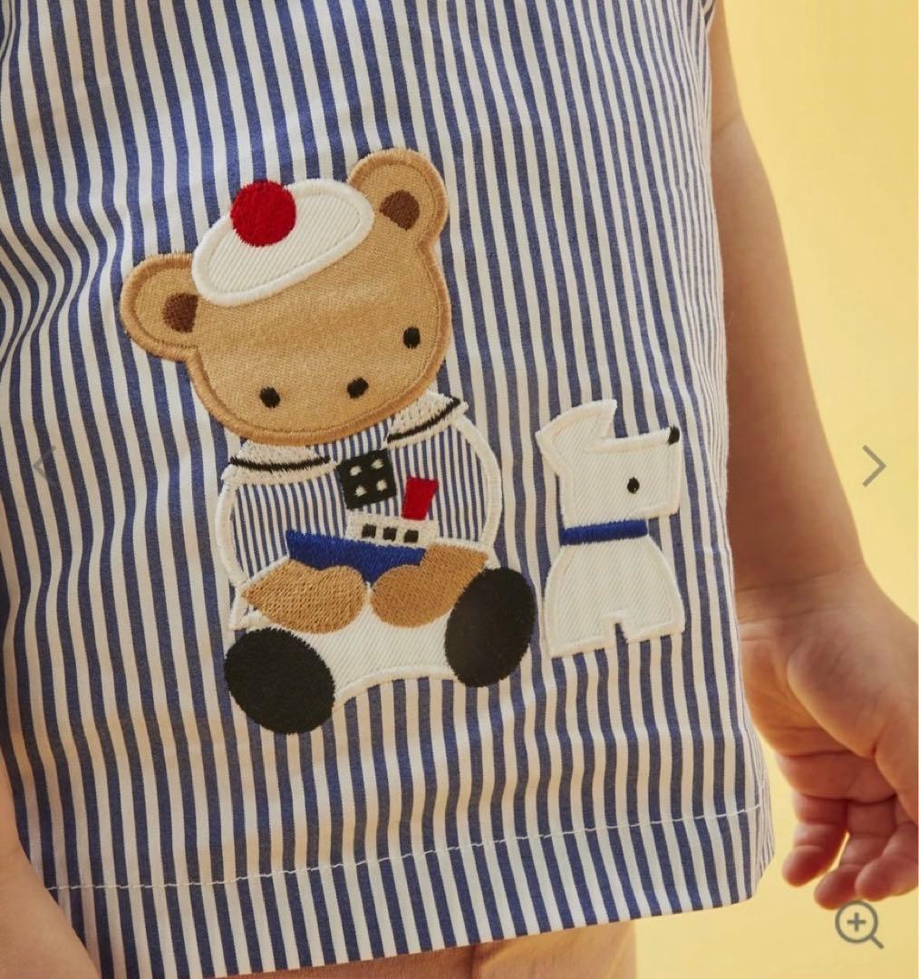 familiar ストライプ 半袖シャツ ９０サイズ