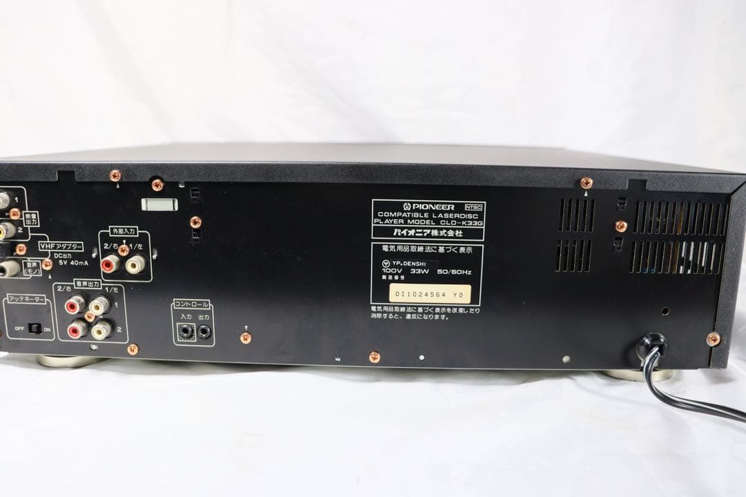 完動品　PIONEER パイオニア　LDプレーヤー　CLD-K33G