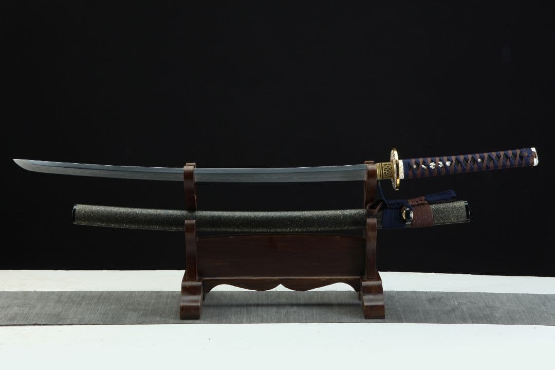 1056-武具 刀装具 日本刀　模造刀 居合刀 武士道 武蔵 鑑賞用 手鍛造打