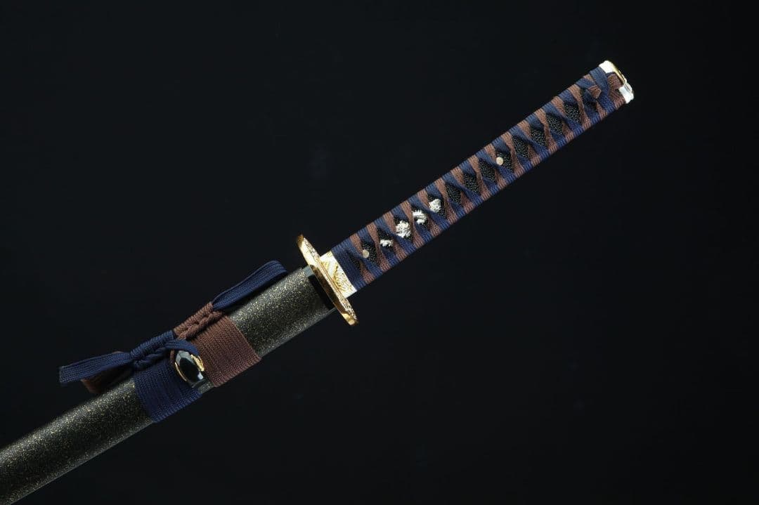 1056-武具 刀装具 日本刀　模造刀 居合刀 武士道 武蔵 鑑賞用 手鍛造打