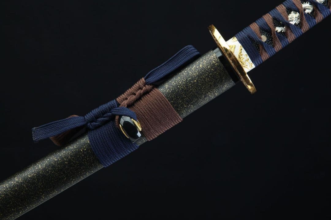 1056-武具 刀装具 日本刀　模造刀 居合刀 武士道 武蔵 鑑賞用 手鍛造打