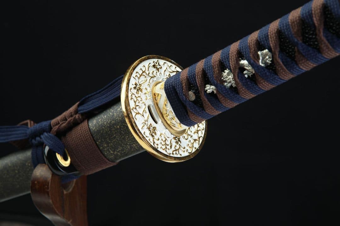 1056-武具 刀装具 日本刀　模造刀 居合刀 武士道 武蔵 鑑賞用 手鍛造打