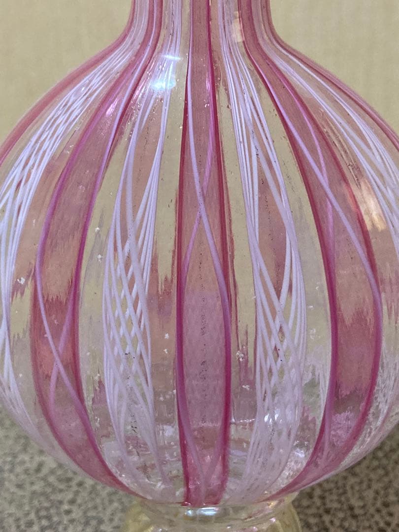 ベネチアングラス　レース瓶