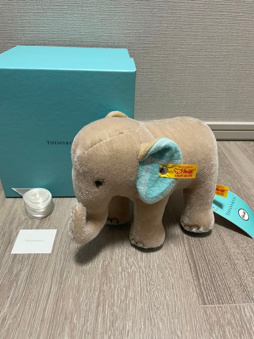 【新品】ティファニー✖️シュタイフ　エレファント　TIFFANY✖︎steiff