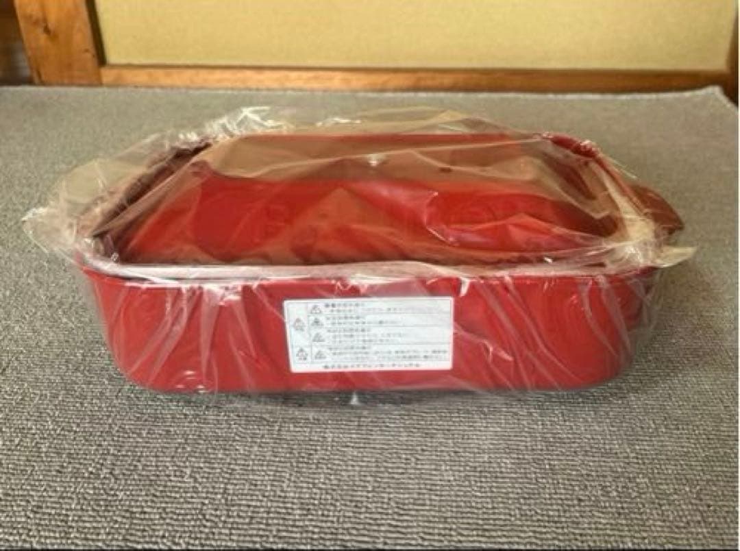 リサとガスパールホットプレート　赤（BRUNO）未使用