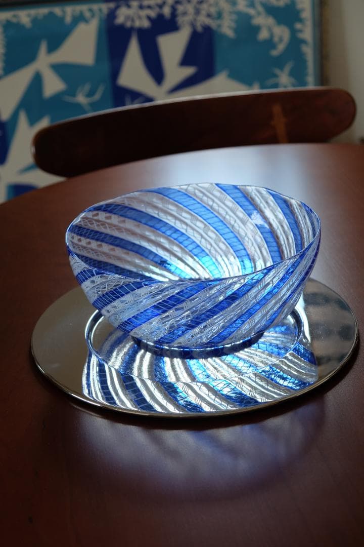 ベネチアンガラス レースガラス 検/舩木倭帆/藤田喬平/倉敷ガラス/ワイングラス