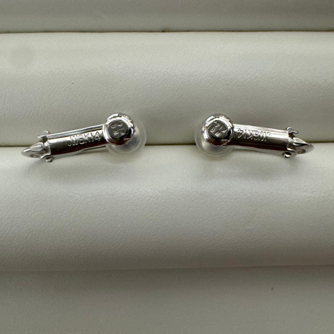 パール用新古品K１４WGイヤリング金具1セット