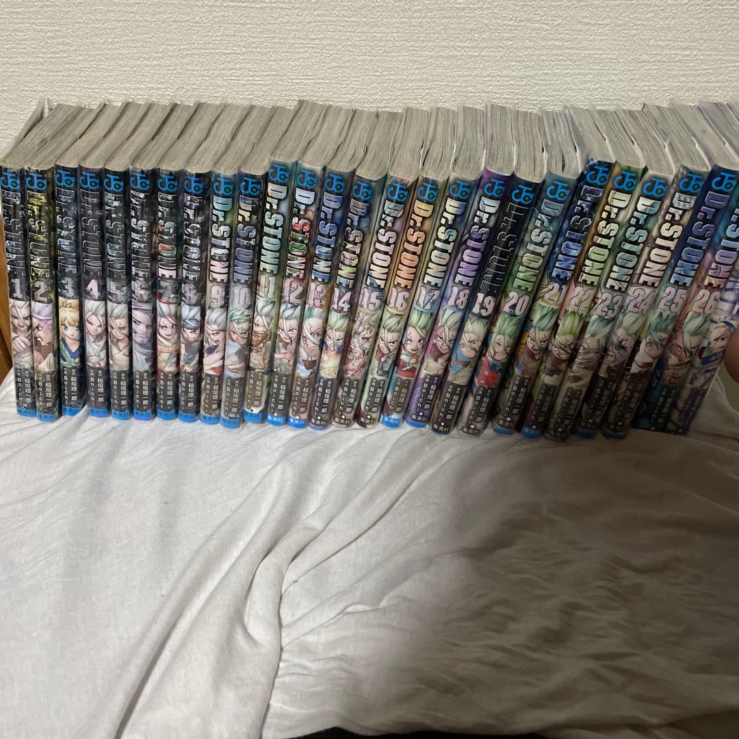 ドクターストーン1〜26+番外編1冊 透明なブックカバー付きDr.stone
